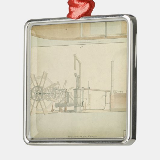 Uitzicht van het loopwiel, van het gezichtsvermog metalen ornament (Links)