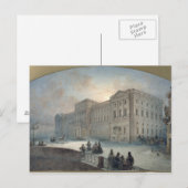 Uitzicht van het Mariinsky-paleis in de winter, 18 Briefkaart (Voorkant / Achterkant)