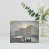 Uitzicht van het Mariinsky-paleis in de winter, 18 Briefkaart (Staand voorkant)