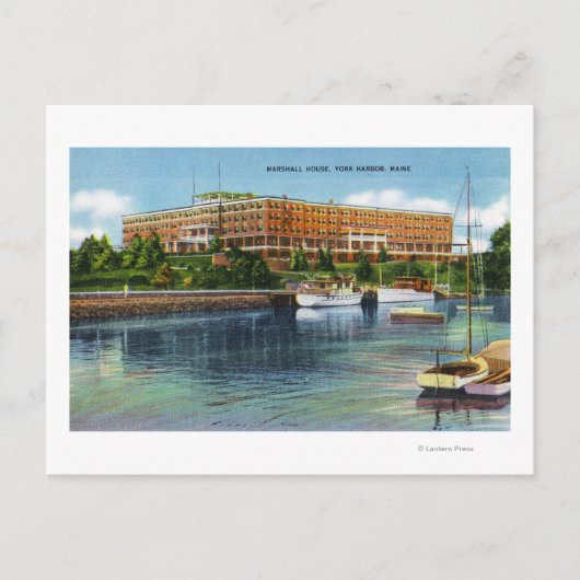 Uitzicht van het Marshall House Briefkaart (Voorkant)