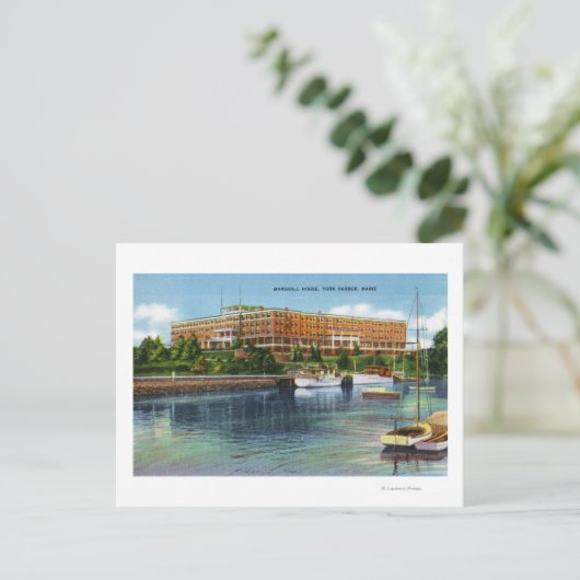 Uitzicht van het Marshall House Briefkaart (Staand voorkant)
