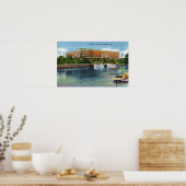 Uitzicht van het Marshall House Poster (Keuken)