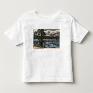 Uitzicht van het Mary-meer en de hoge Sierra Mts. Kinder Shirts