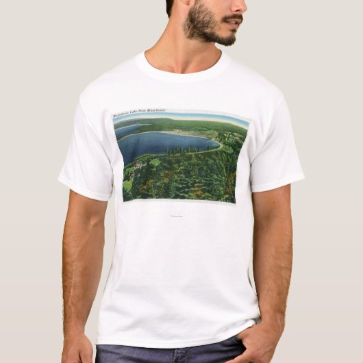 Uitzicht van het Massabesic Lake bij de stad T-shirt (Voorkant)