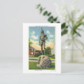 Uitzicht van het Massasoit standbeeld # 2 Briefkaart (Staand voorkant)