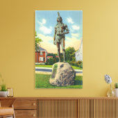 Uitzicht van het Massasoit standbeeld # 2 Canvas Afdruk (Insitu (Woonkamer))