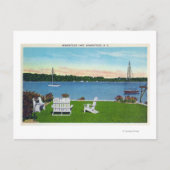 Uitzicht van het meer briefkaart (Voorkant)