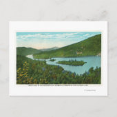 Uitzicht van het meer briefkaart (Voorkant)