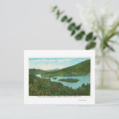 Uitzicht van het meer briefkaart (Staand voorkant)