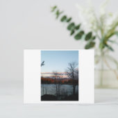 Uitzicht van het meer briefkaart (Staand voorkant)