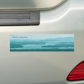 Uitzicht van het meer en de bergen bumpersticker (Op auto)