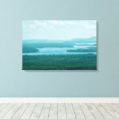 Uitzicht van het meer en de bergen canvas afdruk (Insitu (Houten vloer))