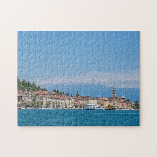 Uitzicht van het meer Garda Salo Legpuzzel (Horizontaal)