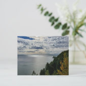 Uitzicht van het meer Huron, Mackinac Briefkaart (Staand voorkant)