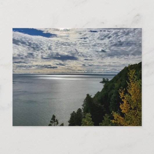 Uitzicht van het meer Huron, Mackinac Briefkaart (Voorkant)