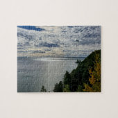 Uitzicht van het meer Huron, Mackinac Legpuzzel (Horizontaal)