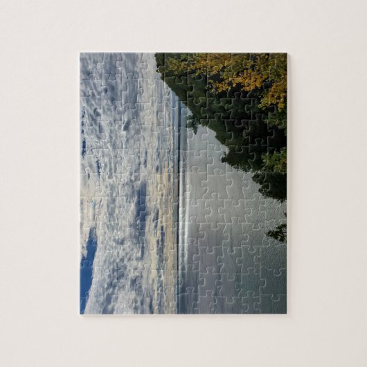 Uitzicht van het meer Huron, Mackinac Legpuzzel (Verticaal)
