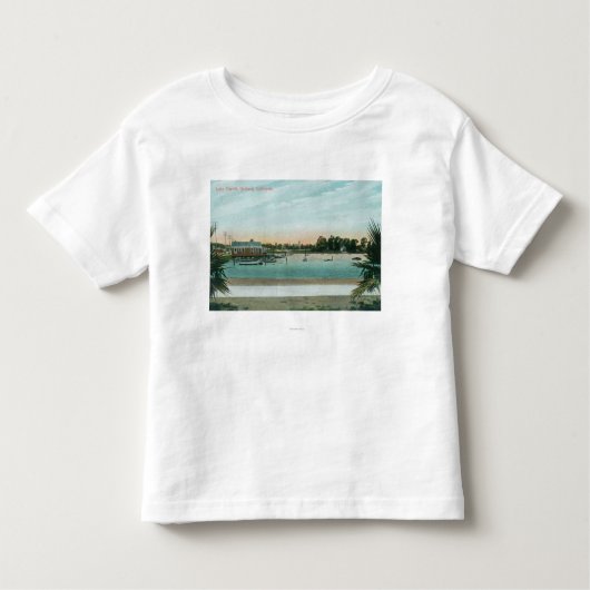 Uitzicht van het meer Merritt Oakland, CA Kinder Shirts (Voorkant)