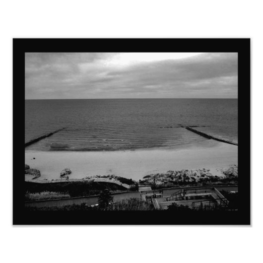 Uitzicht van het meer Michigan Foto Afdruk (Voorkant)