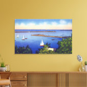 Uitzicht van het meer Ontario Canvas Afdruk (Insitu (Woonkamer))
