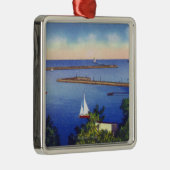 Uitzicht van het meer Ontario Metalen Ornament (Rechts)