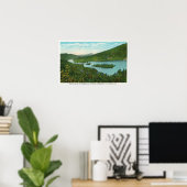 Uitzicht van het meer poster (Thuiskantoor)