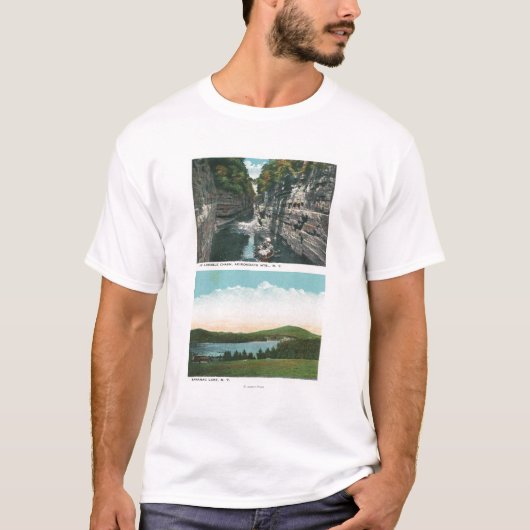 Uitzicht van het meer van Abruikbare Chasm en Sara T-shirt (Voorkant)