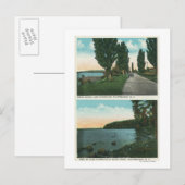 Uitzicht van het meer van ChamPlaarddrive Briefkaart (Voorkant / Achterkant)