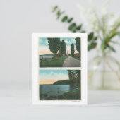 Uitzicht van het meer van ChamPlaarddrive Briefkaart (Staand voorkant)