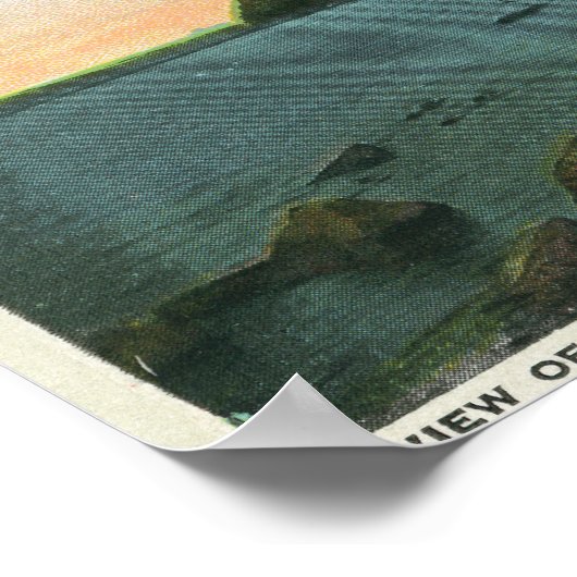 Uitzicht van het meer van ChamPlaarddrive Poster (Hoek)