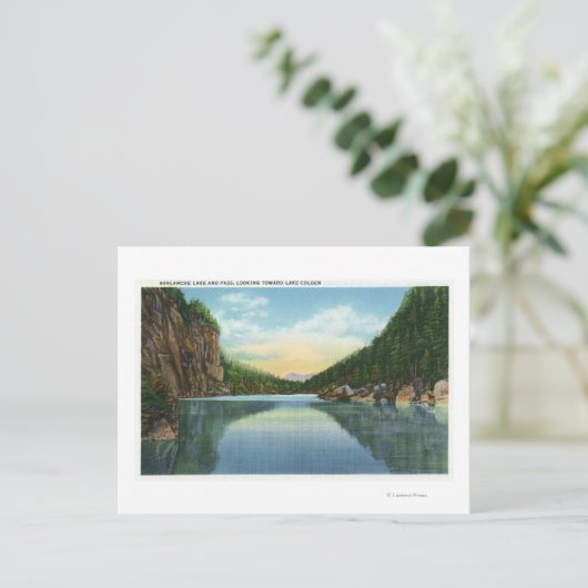 Uitzicht van het meer van Colden van het meer van  Briefkaart (Staand voorkant)