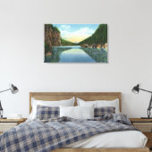 Uitzicht van het meer van Colden van het meer van  Canvas Afdruk (Insitu (Slaapkamer))
