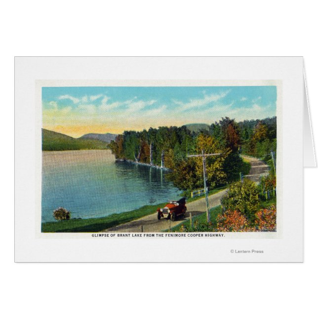 Uitzicht van het meer van de Fenimore Cooper Hwy (Voorkant Horizontaal)