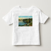 Uitzicht van het meer van de Fenimore Cooper Hwy Kinder Shirts (Voorkant)