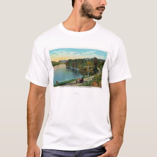 Uitzicht van het meer van de Fenimore Cooper Hwy T-shirt (Voorkant)