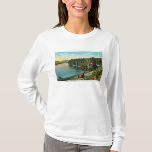 Uitzicht van het meer van de Fenimore Cooper Hwy T-shirt (Voorkant)