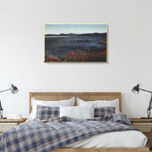 Uitzicht van het meer van de noordelijke Shores Canvas Afdruk (Insitu (Slaapkamer))