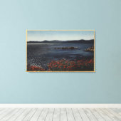 Uitzicht van het meer van de noordelijke Shores Canvas Afdruk (Insitu (Houten vloer))