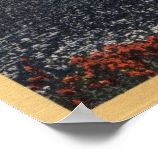 Uitzicht van het meer van de noordelijke Shores Poster (Hoek)