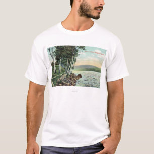 Uitzicht van het meer van de Shore T-shirt
