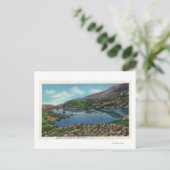 Uitzicht van het meer van de wolken briefkaart (Staand voorkant)
