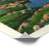 Uitzicht van het meer van de wolken poster (Hoek)