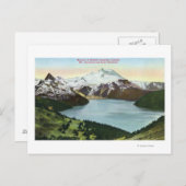 Uitzicht van het meer van Garibaldi en de berg Gar Briefkaart (Voorkant / Achterkant)