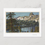 Uitzicht van het meer van George & High Sierra Briefkaart (Voorkant)