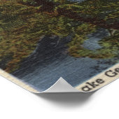 Uitzicht van het meer van George & High Sierra Poster (Hoek)