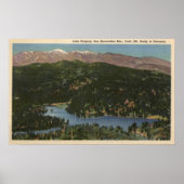 Uitzicht van het meer van Gregory en San Bernardin Poster (Voorkant)
