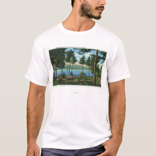 Uitzicht van het meer van het Brown Swan Park T-shirt