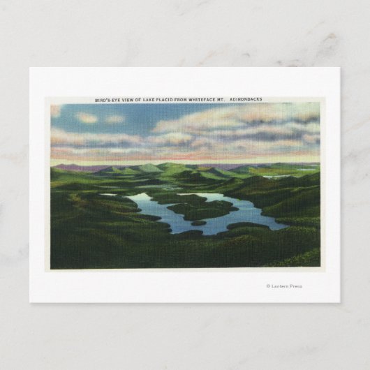 Uitzicht van het meer van het meerzuur briefkaart (Voorkant)