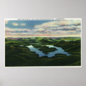 Uitzicht van het meer van het meerzuur poster (Voorkant)