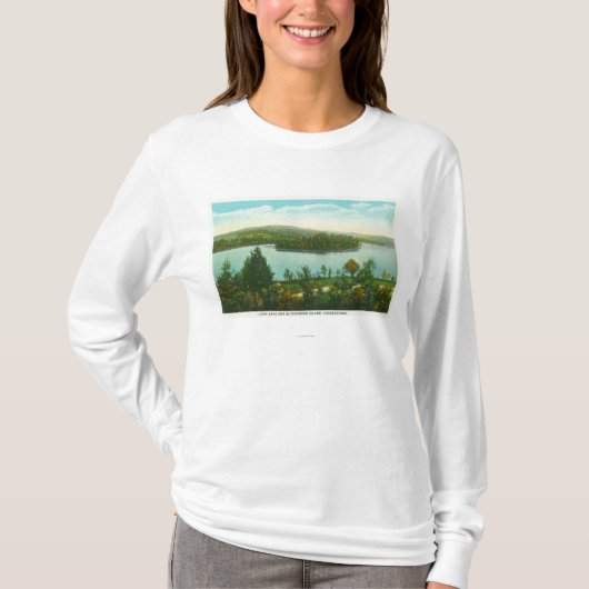 Uitzicht van het meer van Loon en het eiland Blyth T-shirt (Voorkant)